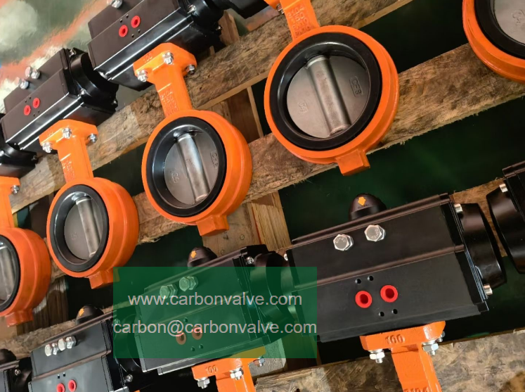 CARBON pneumatic butterfly valves