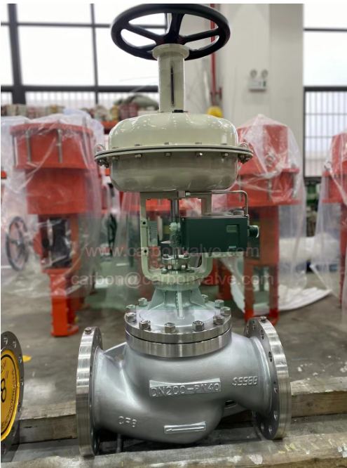 Pneumatic actuated globe valves