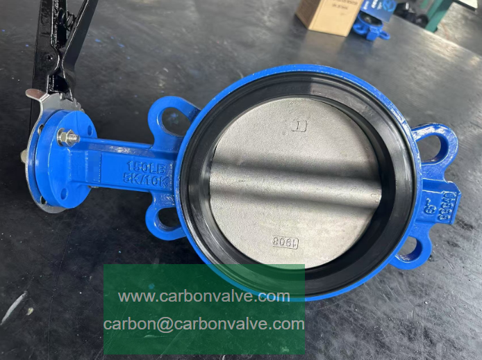 ductile iron wafer butterfly valve